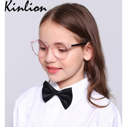 Round Anti Blue Oversized Children Glasses Frame Girls Retro Goggle Child Tr90 Clear Lens Kids Blue Light Blocking Eyeglasses