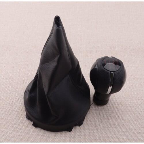 Car 6 Speed Manual Gear Shift Knob with Gaiter Boot Fit for Mini Cooper F55 F56 F54 F60 F57