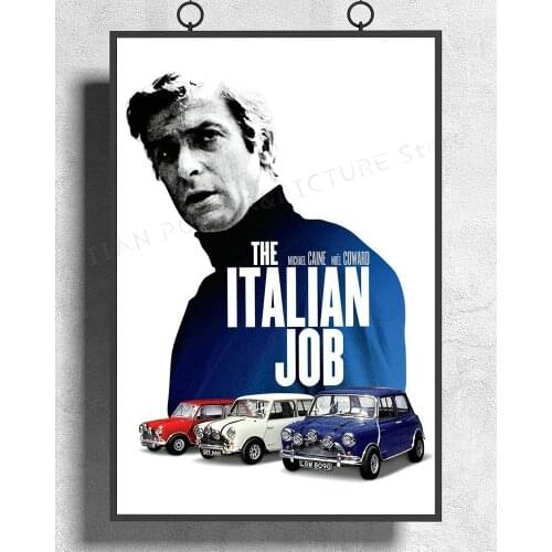 H411 Silk Poster Home Decoration Italian Job Vintage Movie Wall Art Christmas Gift