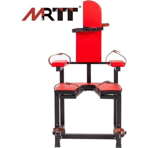 SM female gun machine chair binding bondage sex toy restraint frame adjustment props sex chair bdsm furniture red bdsm