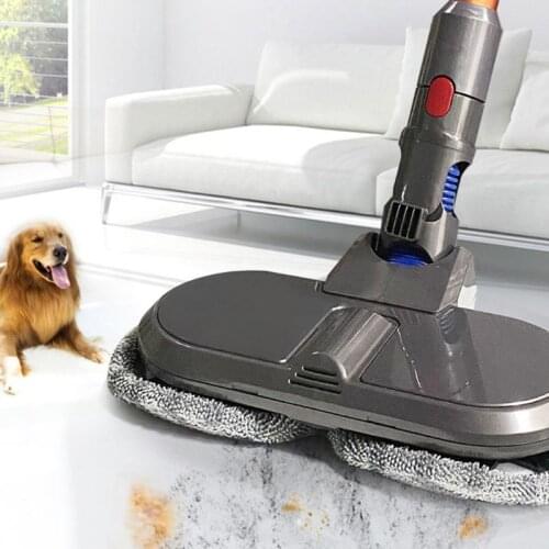 Vacuum Cleaner Electric Wet Dry Mop Head Replacement for Dyson V7 V8 V10 V11 with 6 Mops