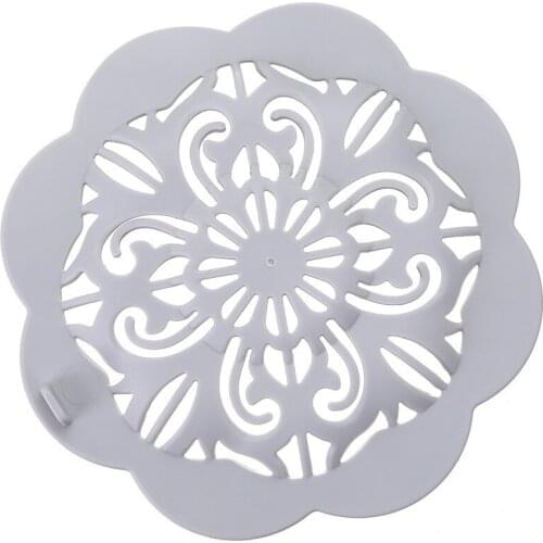 TPR Flower Shape Anti-blocking Kitchen Floor Drain Plug Basin Sink Filter Hair Catcher Sink Net Strainer Sewer Stopper Cover