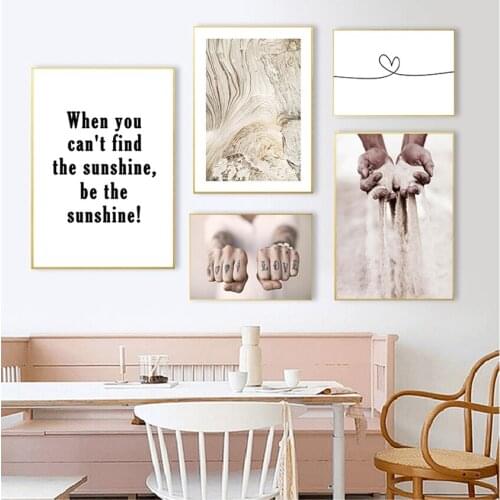 Painting Scandinavian Modern Home Decoration Picture Healing Motivational Quotes Canvas Nordic Poster Abstract Art Wall Print