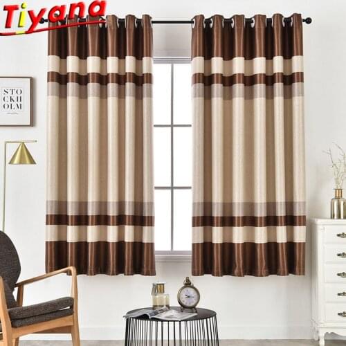 Tier Curtains Semi Sheer Short Curtains Kitchen Casual Weave Cafe Curtain Bedroom Kids Room Bay Windows PC030#20