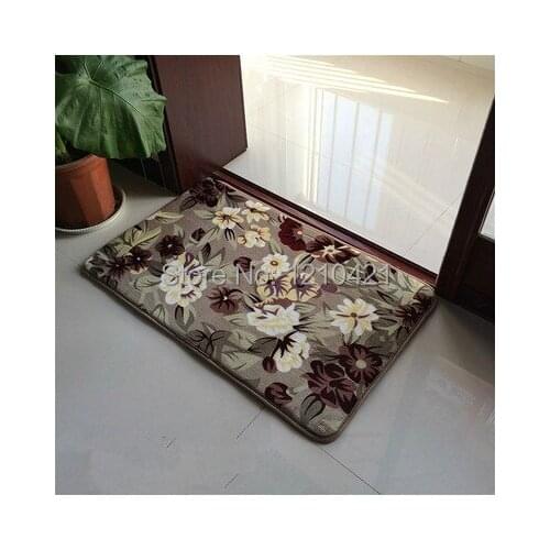 1pcs 50x80cm Machine washable and thicken antiskid bedroom door mat The kitchen toilet Water absorption mat living room carpet