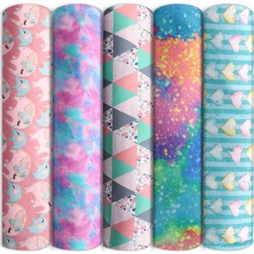 David accessories Valentines' Heart 4 Ways Stretch Tinsel Silver Knit Fabric Soft Sewing Quilting Quality for Needlework,c13816