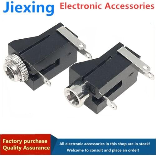 20 pieces of 3.5mm headphone audio jack PJ-302/302M mono 3-pin light hole/threaded with cap female socket