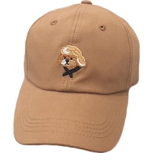 New Baseball Cap Womens And Mens Spring Summer Leisure Lovely Dog Embroidery Outdoor Sports Sun Shade Hat Hip Hop Caps TG0257