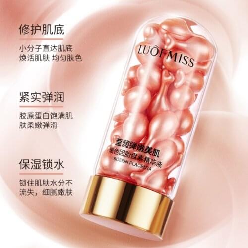 Bosein Placenta Extract Capsules Moisturize Shrink Pores Skin Care Contain Yeast Nicotinamide Repair Skin Inhibit Oxidation