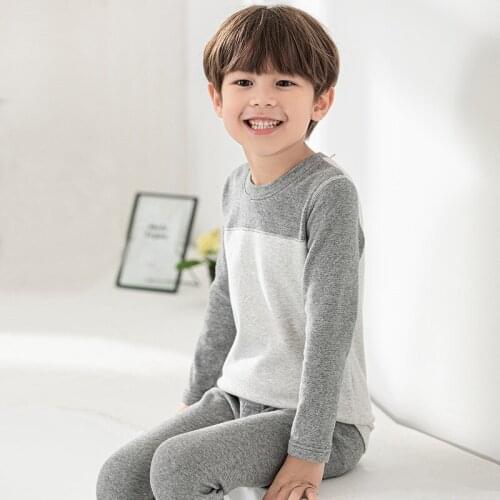 Childrens Underwear Suit Boys Baby Middle and Big Children Simple and Comfortable Autumn Clothes Long Pants