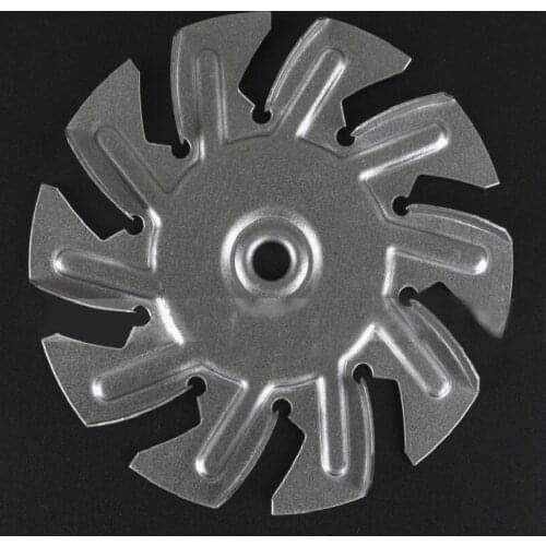 Diameter 85mm High temperature resistance 250 degree Aluminized steel Oven oven cover pole motor Fan Cooling fan blade 1pc