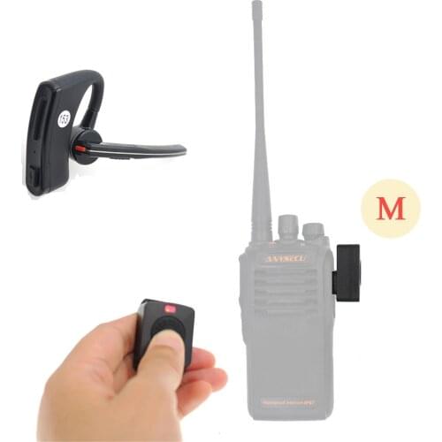 Wireless Walkie Talkie Bluetooth PTT Headset Earpiece For HYT TC610 TC500 Motor GP300 GP308 GP68 GP88 Radio