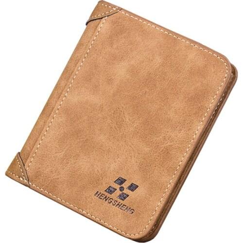 Mens Wallet Credit Card Holder Clutch Luxury Wallets Frosted Men Coin Pocket simple horizontal and vertical mens purse