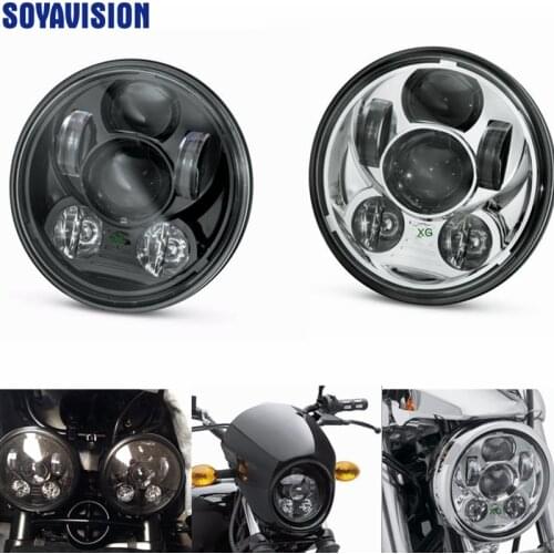 For Rocket III Harley Street 750 ,For harley xl883, 1200,48, For Harley 5-3/4" 5.75" Motorcycle Projector LED Front Headlight