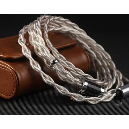 Fiftystrings Mountain King 3 7N Bandung MK3 single crystal silver-plated balanced earphone upgrade cable mmcx QDC UE A2DC wire