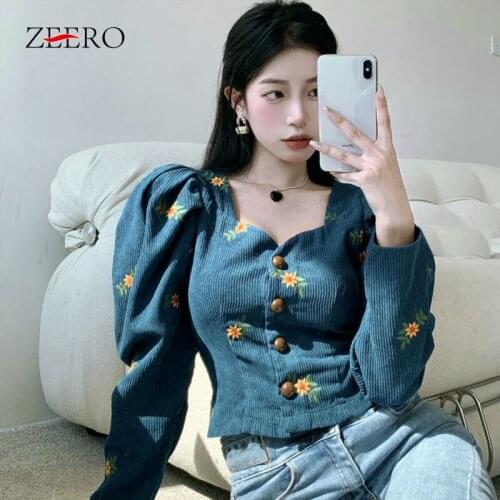 Huan-Qing Women's Corduroy Shirts