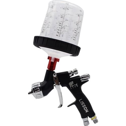 HVLP manual spray gun GTI gravity spray gun 1.3mm 600CC professional car spray gun with spray gun accessories