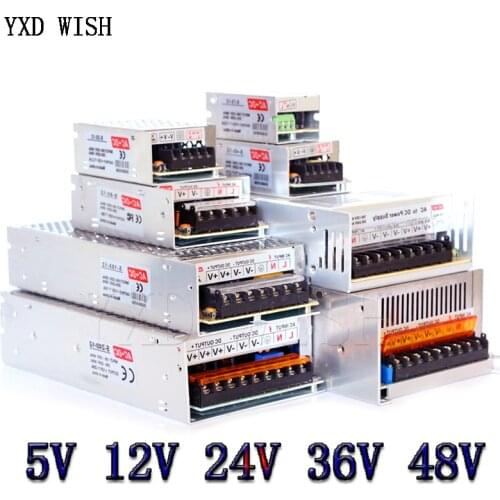 Switching Power Supply Light Transformer AC 110V-220V To DC 5V 12V 24V 48V 3A 5A 10A 15A 20A 30A 50A Power Supply Source Adapter