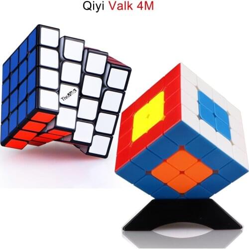 Qiyi MaiShen Valk 4M 4X4 Cube Magnetic Speed Smooth Stickerless 4x4x4 Cubo magico Intelligence Toys Children Gift toy magic Cube
