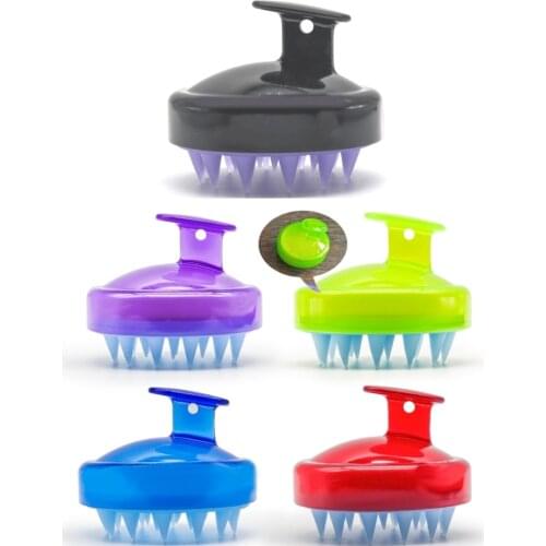 Hair Scalp Massager Shampoo Brush Wet And Dry Silicone Head Massage Comb Unisex Massage Comb