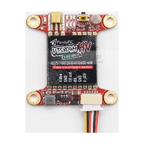 PandaRC VT5804M HV FPV Video Transmitter 5.8G 48CH 25/100/200/400/600mW Switchable OSD Adjustable SMA MMCX VTX
