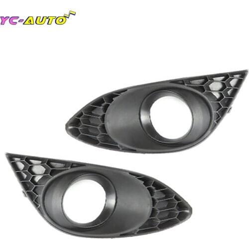 Car Front Bumper Fog Light Cover Fog Light Frame cover For MAZDA 2 2008 2009 2010 2011 Chrome Front Fog Light Trim Cover