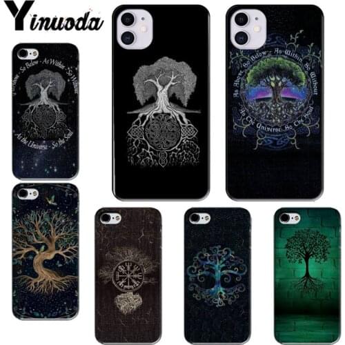Yinuoda Tree of Life Luxury Unique Phone Cover For iPhone5 5s SE X XS MAX 8 7 6 6S Plus XR 11 11pro promax 12 12Pro Promax