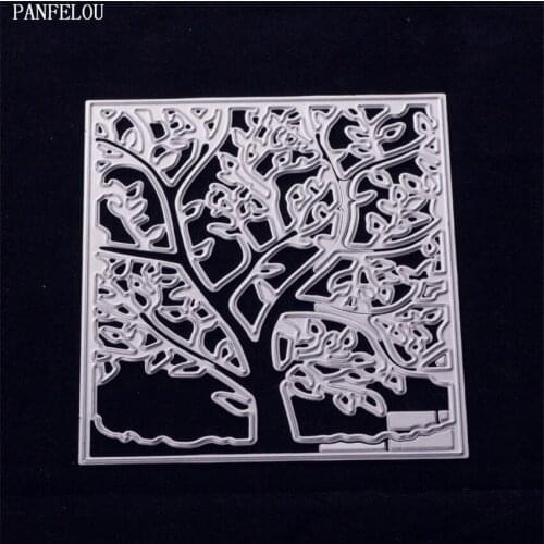 PANFELOU Easter Night of the tree shape Scrapbooking card album paper die metal craft stencils punch cuts dies cutting
