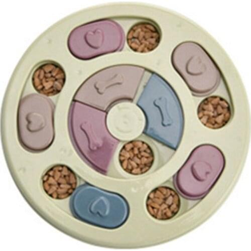 Funny Food Feeding Bowl Pet Dog Slow Eating Training Triangle Bowls For Puppy Kitten Pet Avoid Choke Feeder Pet Training Bowls