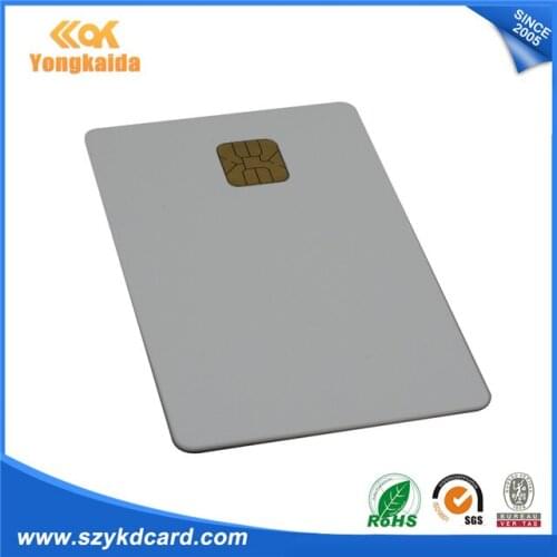 Yongkaida regular size blank card with chip ATMEL24C16 Blank Contact IC card