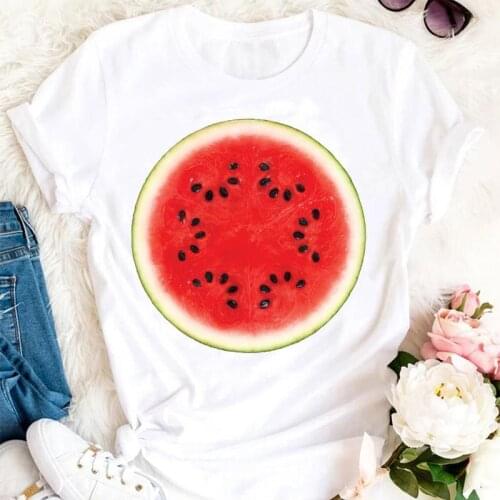 Women Summer Watermelon Sweet 90s Style Ladies Cute Cartoon Clothes Tshirts Fashion Graphic T Top Lady Print Female Tee T-Shirt