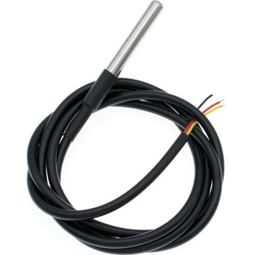 20pcs DS18B20 Stainless steel 1 meters/3 meters waterproof temperature probe temperature sensor DS18B20 cable