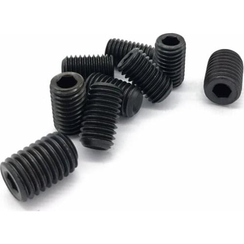 30pcs M4 alloy steel set screw cup tail hex headless screws machine bolt bolts 3mm-20mm length