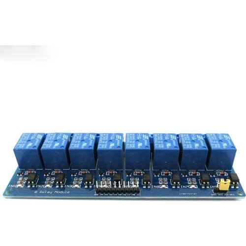 8 relay module, 5V microcontroller, low level relay model, PLC relay control board