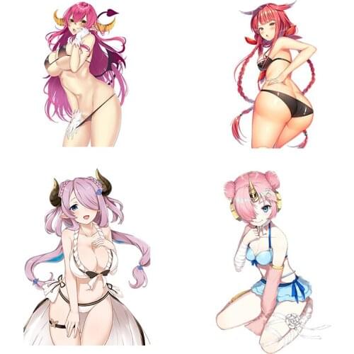 Three Ratels bikini girl lovely Sexy girls PVC Anime sticker for car hood laptop motor gift home decora decals