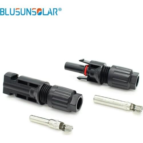 Blusunsolar 50 Pairs Solar Pv Connector Male And Female,used For Solar Cable 14AWG,12AWG,10AWG /2.5mm 4.0mm 6.0mm