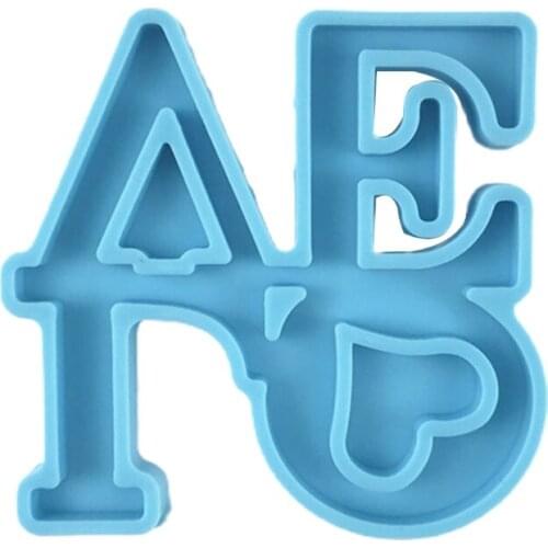 Love Keychain Epoxy Resin Mold Earrings Necklace Silicone Mould DIY Crafts Jewelry Pendants Casting Tools N2UE