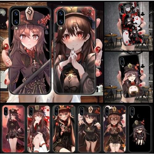 Genshin Impact hutao Phone case For Huawei Honor 6 7 8 9 10 10i 20 A C X Lite Pro Play black tpu prime art coque trend