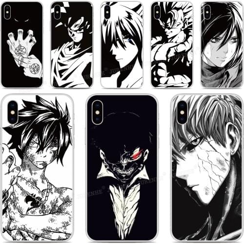 Black White Anime Soft TPU Phone Case For Cubot P30 X19 R11 J3 Pro P20 Power Nova Note S J5 J7 R15 Pro R19 Max 2 2019 Cover