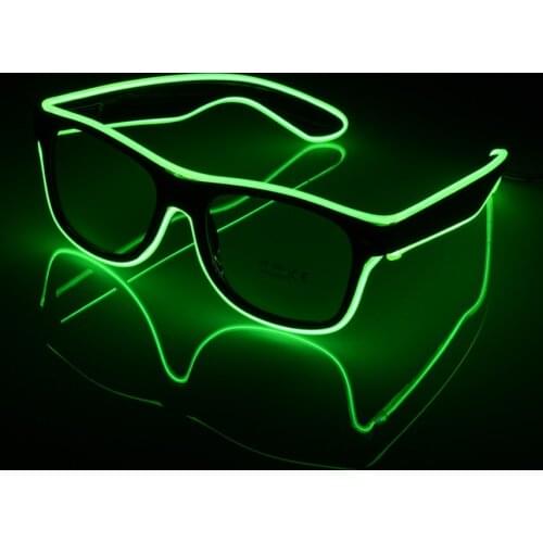Cool Party Decorative Luminous Glasses Flashing EL Wire LED Glasses Lighting Classic Gift Bright Light Festival Party Supplies