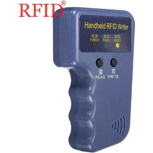 Handheld 125KHz EM4100 TK4100 T5577 EM4305 5200 RFID Copier Writer Duplicator Programmer Reader Rewritable ID Keyfobs Tags Card