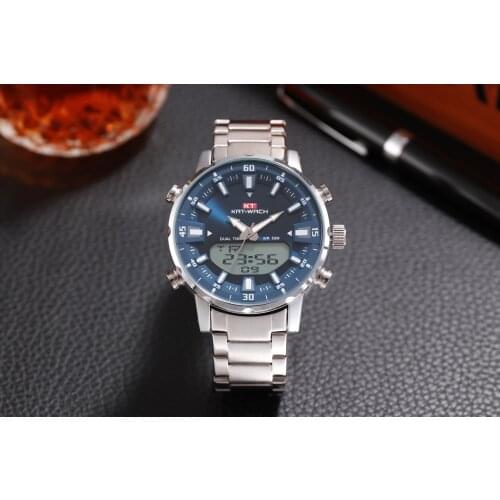 KAT-WACH Fashion Chronograph wrist Watches fashion watch Steel Quartz Watch Reloj Hombre Saat Clock Male Hour Relogio Masculino