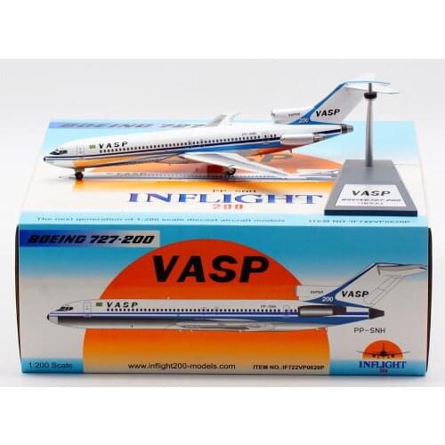 1:200 Alloy Collectible Plane Gift INFLIGHT IF722VP0620P VASP Airlines Boeing B727-200 Diecast Aircarft Jet Model PP-SNH