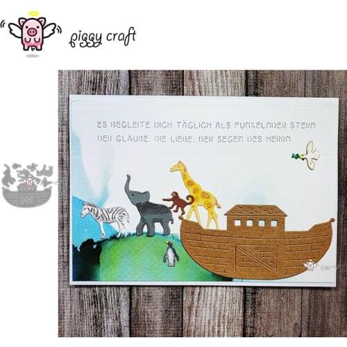 Piggy Craft metal cutting dies cut die mold Arche animals Scrapbook paper craft knife mould blade punch stencils dies