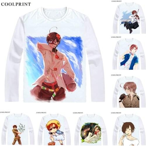 South Italy Brothers Lovino Vargas T Shirt Axis Powers Hetalia Men T-shirt Casual Vintage TShirt Printed Long Sleeve Shirts