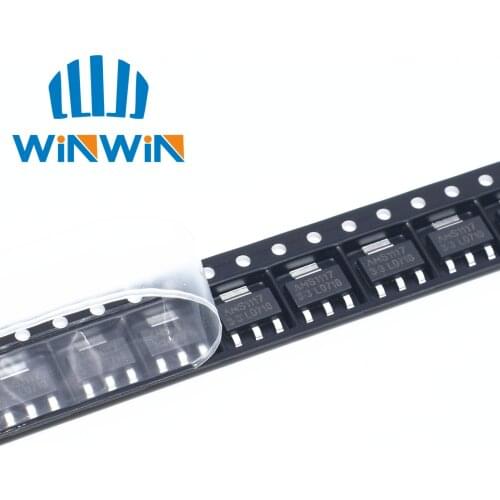 10pcs AMS1117-3.3 AMS1117 LM1117 1117 3.3V 1A Voltage Regulator