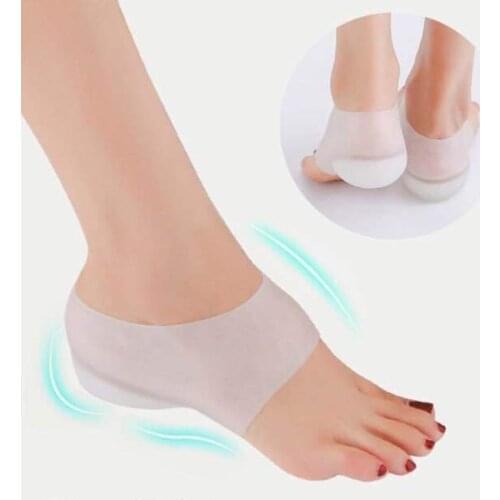 Silicone Height Increasing Pad Heel Insole Cushion Soles Unisex Invisible Socks High Quality and Brand New