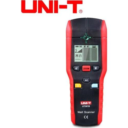 UNI-T UT387B Wall Scanner Metal Detector Find Metal Wood Studs AC Voltage Live Wire Detect Electric Box Finder Buzze LED Flash
