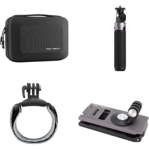 PGYTECH Sports Camera general accessories tripod strap fixed seat storage bag travel kit for sports cameras
