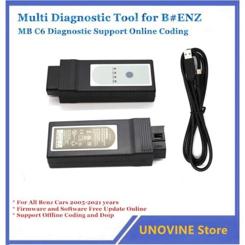 UNOVINE Super Car Diagnostic Tool SDT for Benz V2021.6 Support Offline Coding and Doip Open Donet License for Free